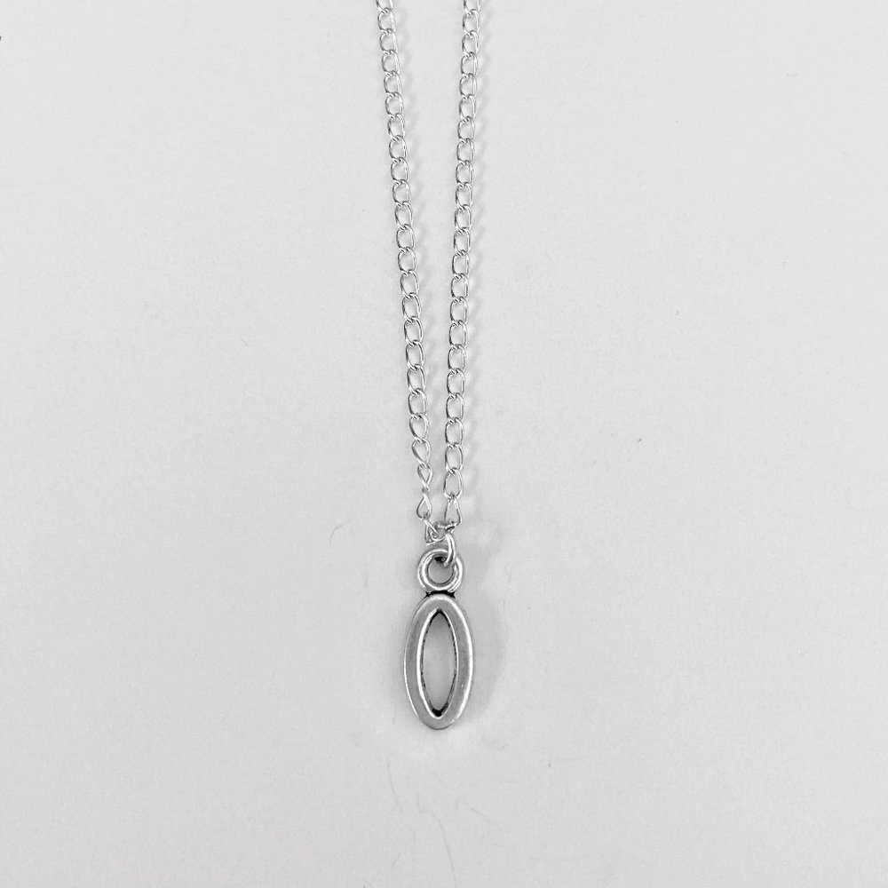 3 for $49 New Silver "O" Initial Necklace